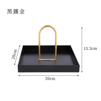 Nordic Modern Round Handle Tray