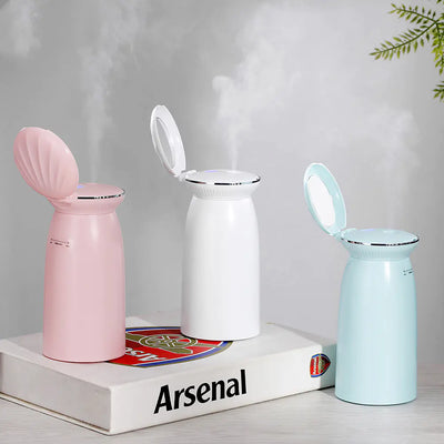 Compact USB Shell Humidifier & Mirror