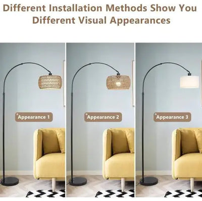 Simian Rattan Standing Lamp