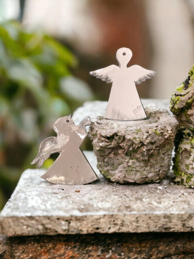 Ceramic Nursery Wall Decor, Angel, 2 pcs - CEZBE