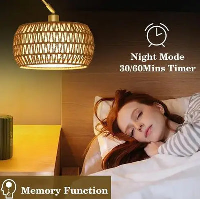 Simian Rattan Standing Lamp
