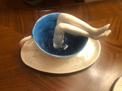 Ceramic Coffee Mug, 2 pcs-Happy Feet - CEZBE