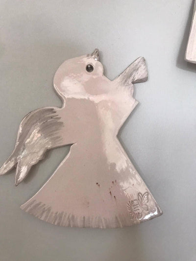 Ceramic Nursery Wall Decor, Angel, 2 pcs - CEZBE