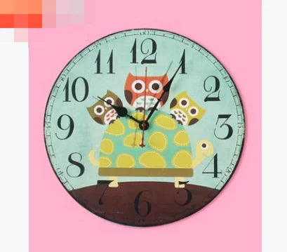 Vintage Owl Wall Clock