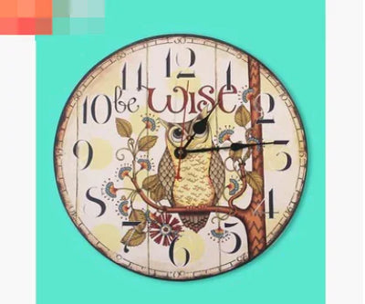 Vintage Owl Wall Clock