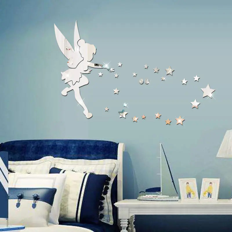 Chic Mirror Stickers for Bedrooms