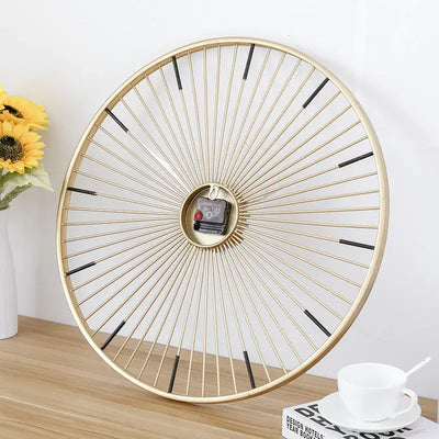 Nordic Gold Iron Art Wall Clock